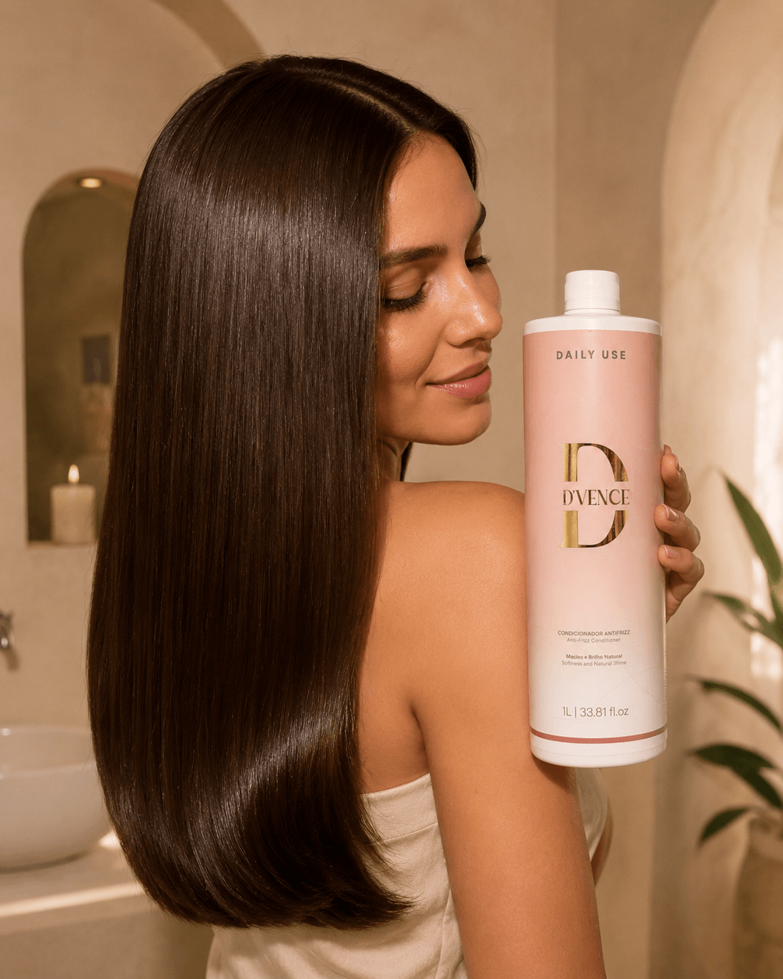 Condicionador Antifrizz Daily Use D'Vence 1L