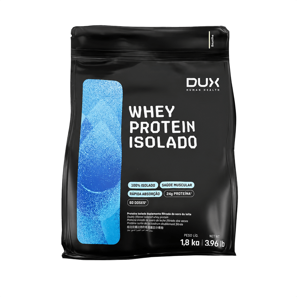 Whey Protein Isolado Dux Company 1,8kg Sabor Baunilha