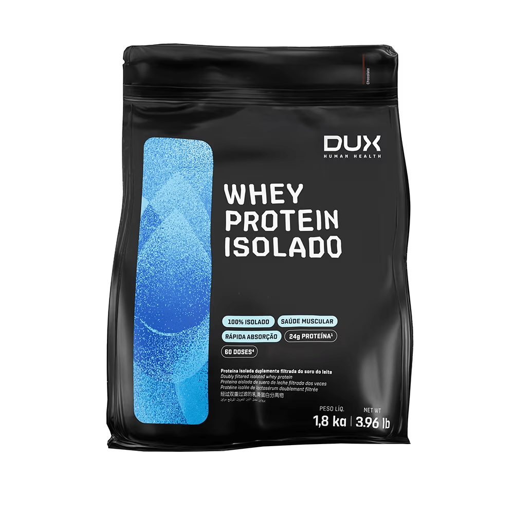 Whey Protein Isolado Dux Company 1,8kg Sabor Chocolate