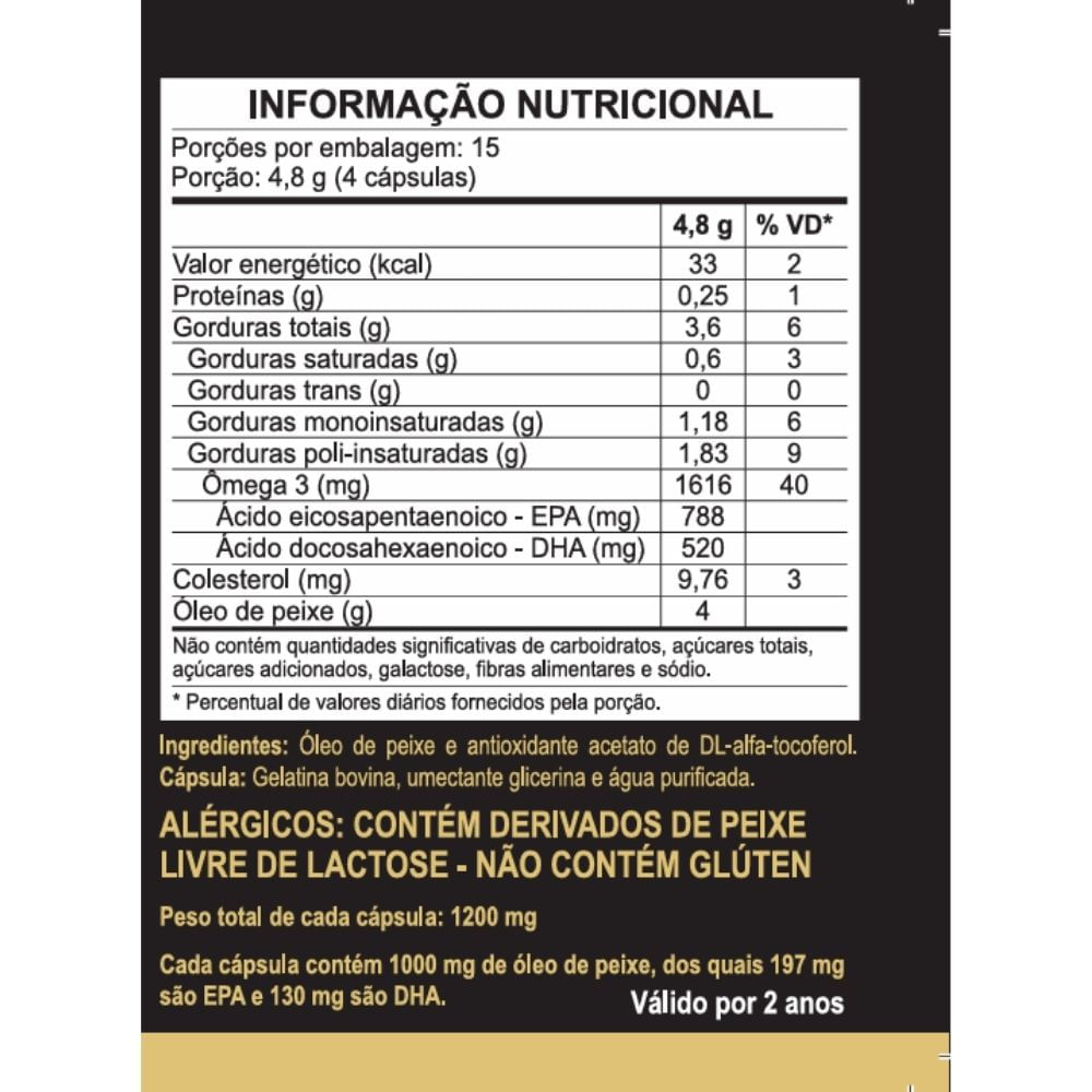 Ômega 3 Selo IFOS Unilife 1200mg 60 Cápsulas