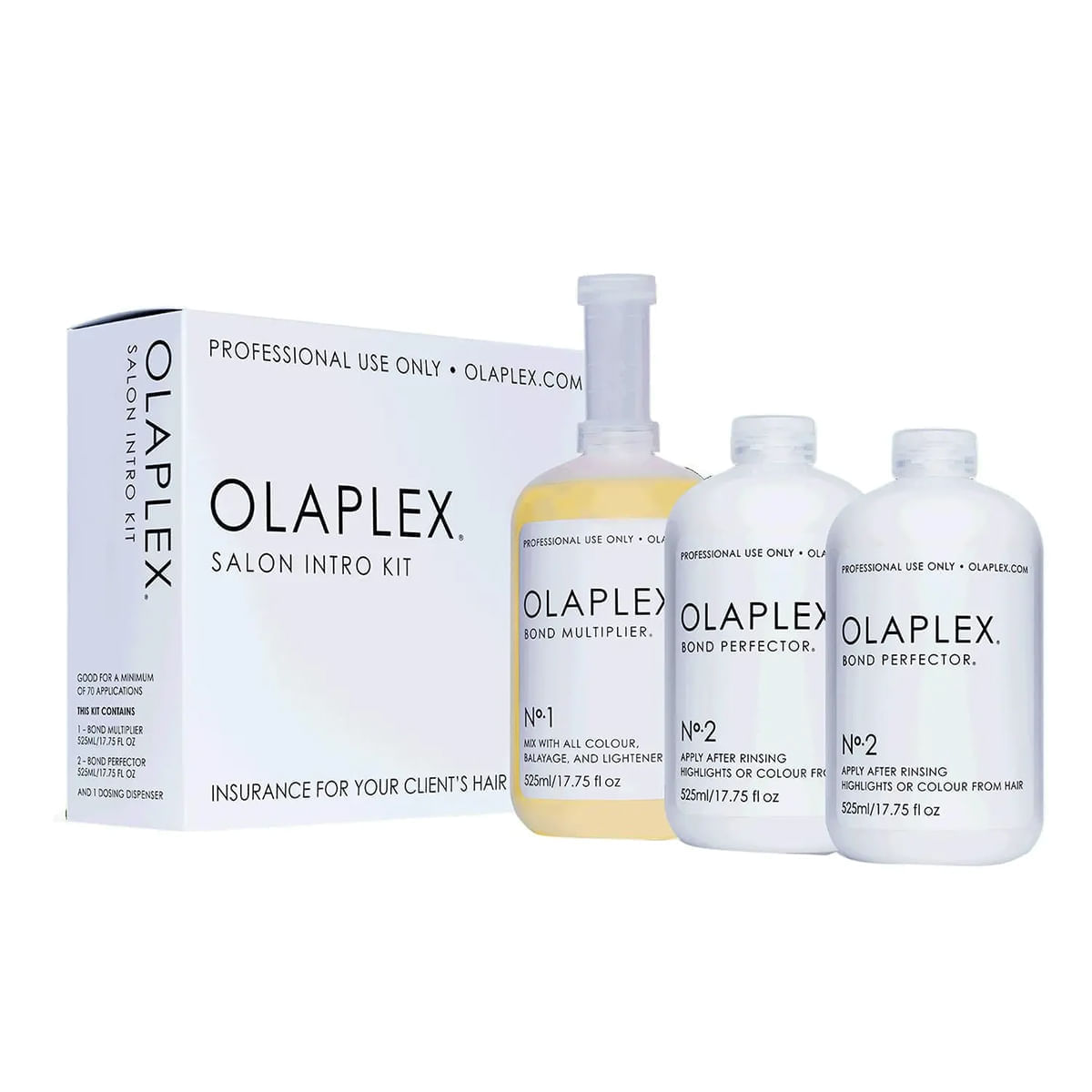 Kit Olaplex N°1 Bond Multiplier 525ml + 2 N°2 Bond Perfector 525ml