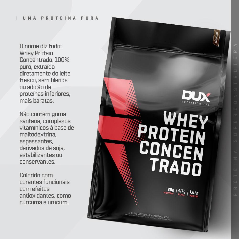 Whey Protein Concentrado DUX Company 1,8kg Sabor Coco