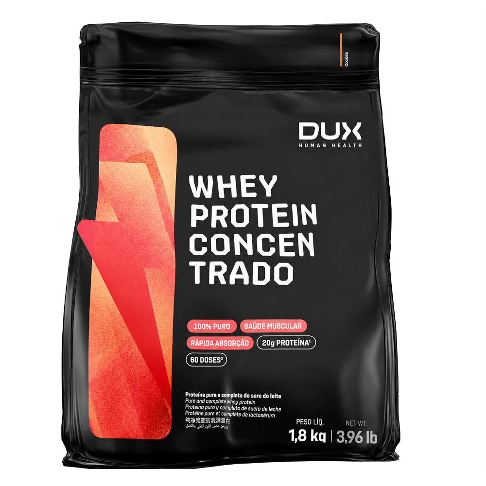 Whey Protein Concentrado Dux Company 1,8kg Sabor Cookies