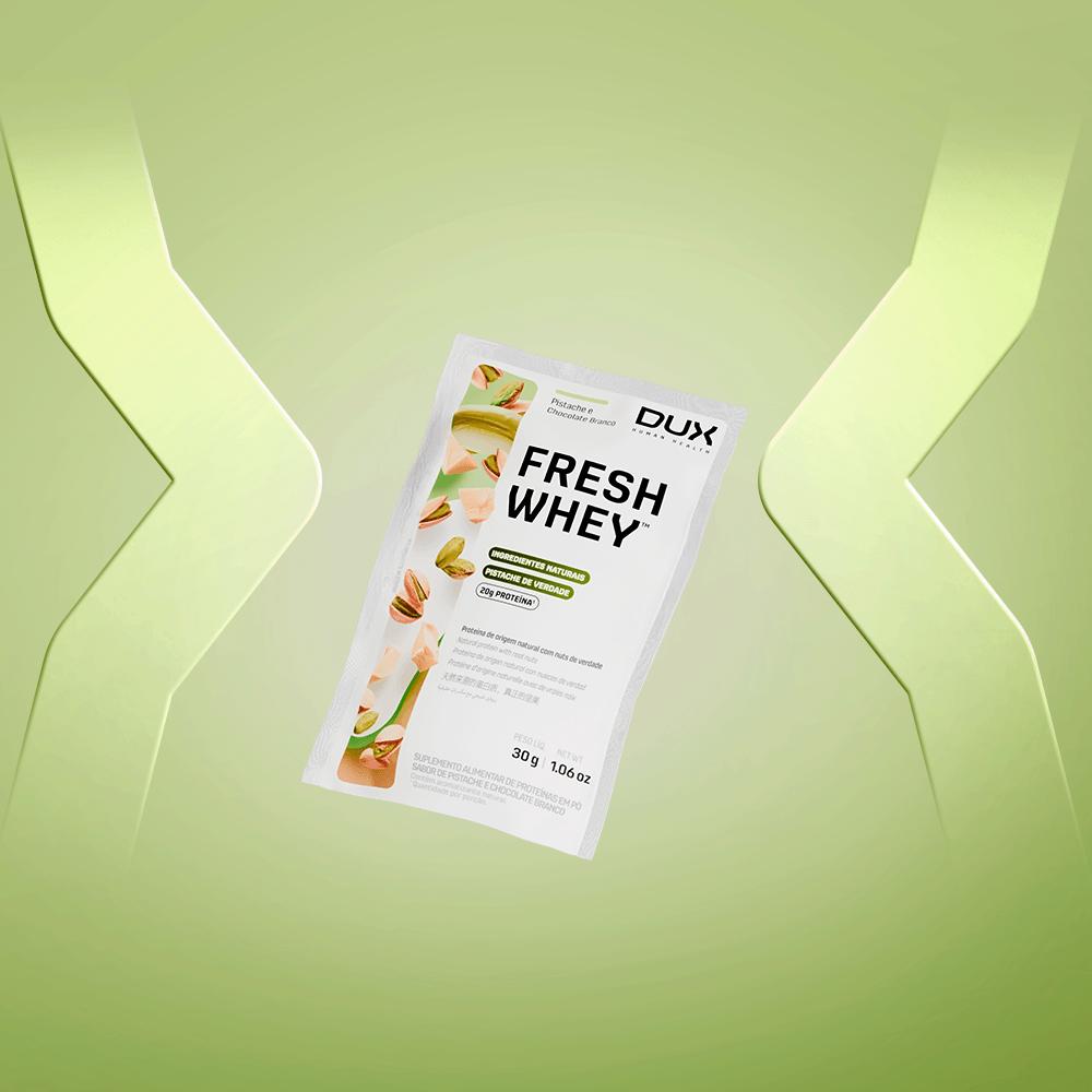 Sachê FreshWhey™ DUX Company 30g Sabor Fior Di Latte e Limão Siciliano