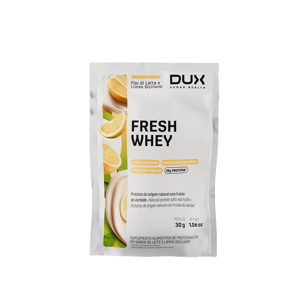 Sachê FreshWhey™ DUX Company 30g Sabor Fior Di Latte e Limão Siciliano