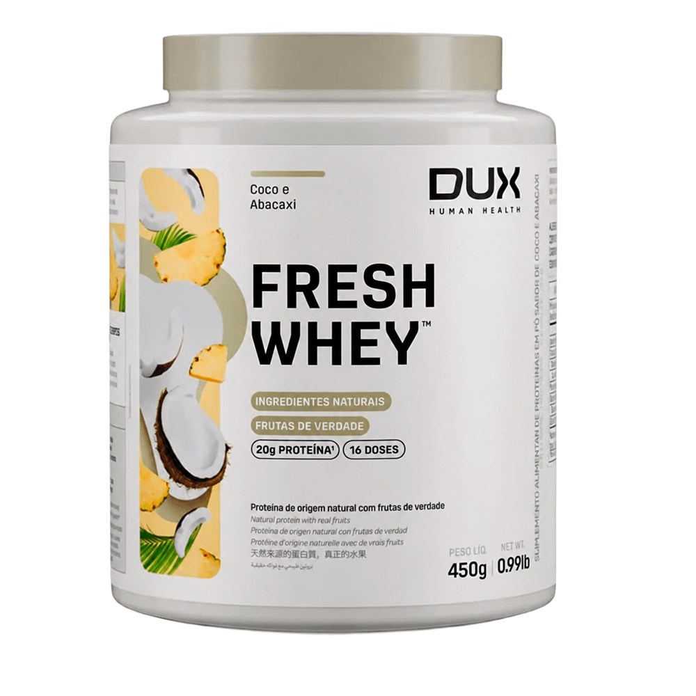 Freshwhey™ Dux Company 450g Sabor Coco E Abacaxi