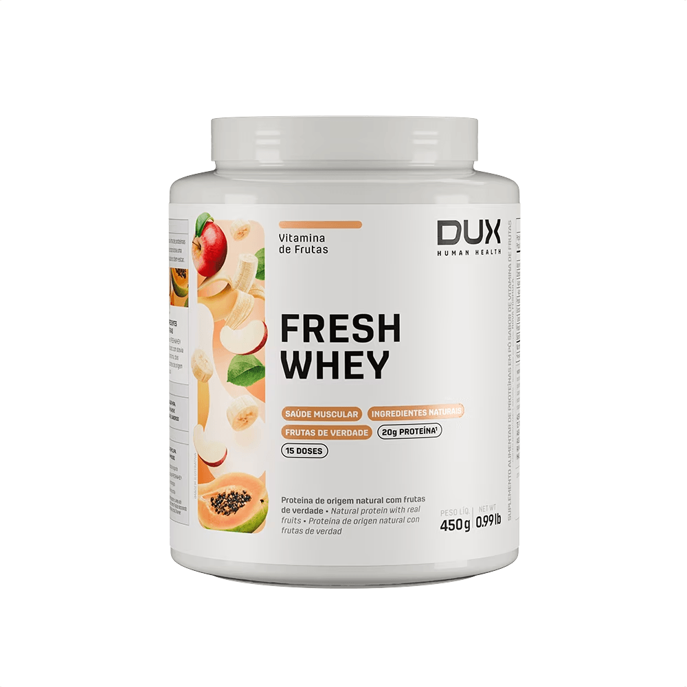 FreshWhey™ DUX Company 450g Sabor Vitamina de Frutas Vitamina de Frutas
