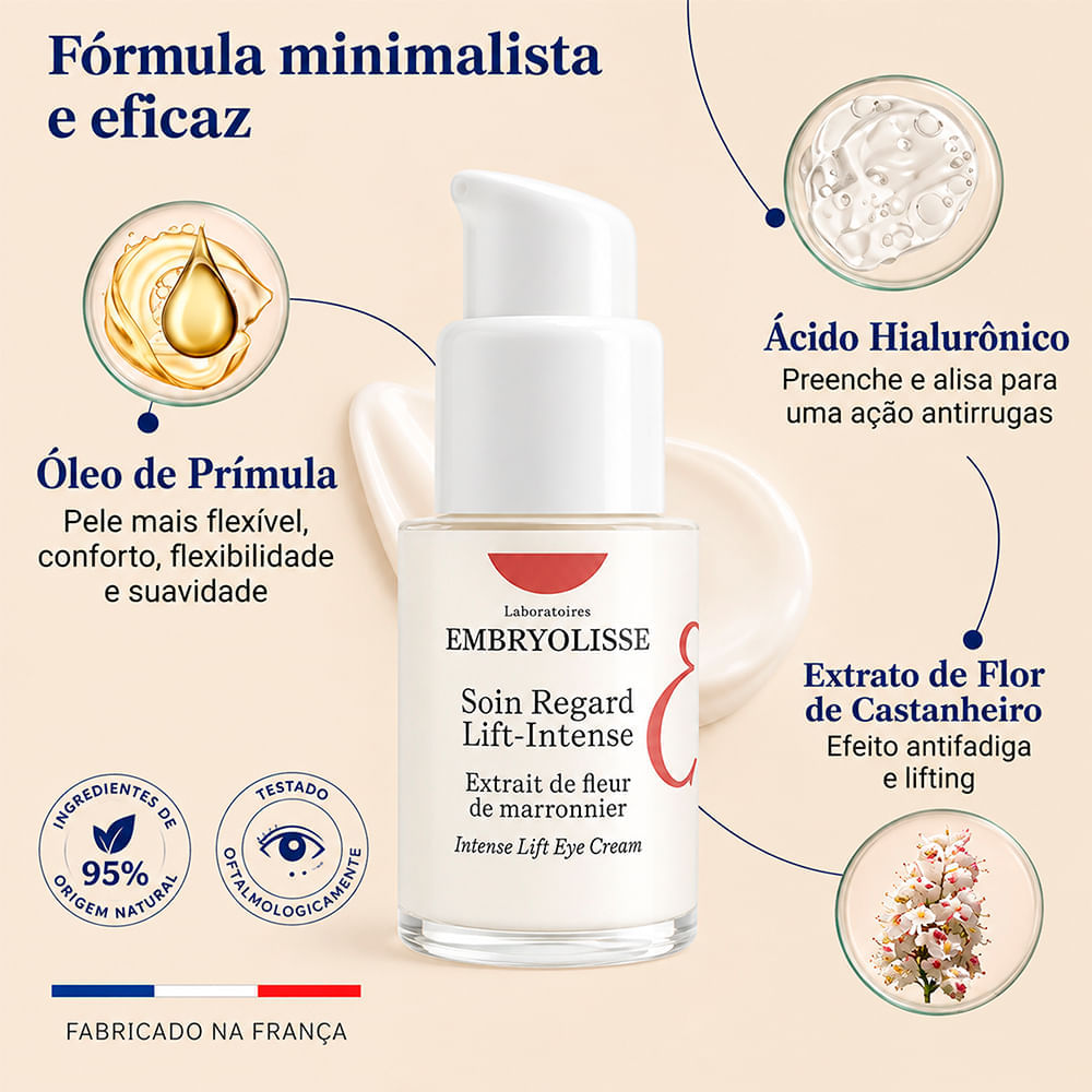 Creme Para a Área Dos Olhos Soin Regard Lift-Intense Embryolisse 15ml