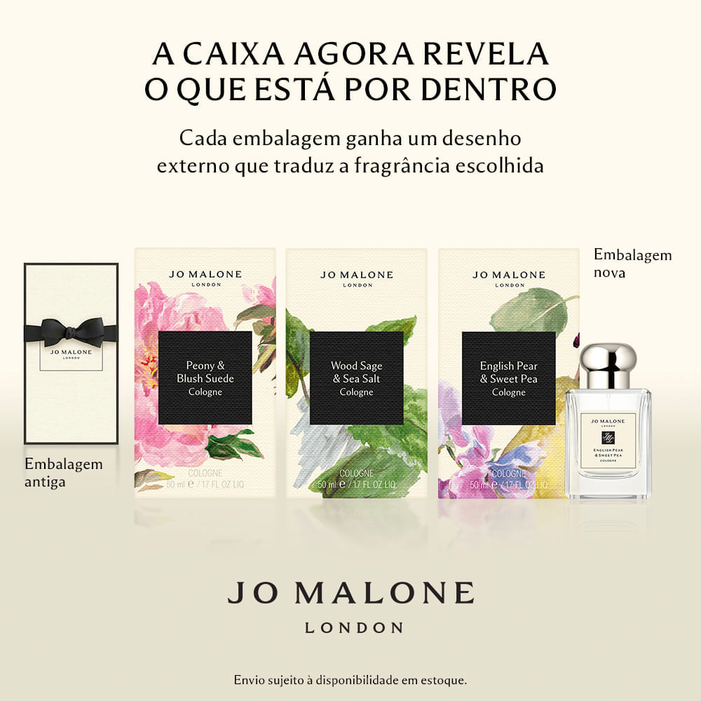Perfume Unissex Jo Malone London Velvet Rose & Oud Cologne Intense 100ml