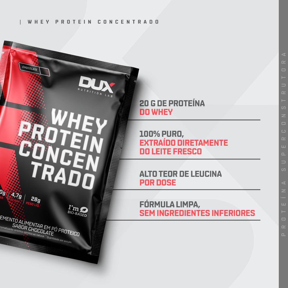 Sachê Whey Protein Concentrado DUX Company 27g Sabor Neutro