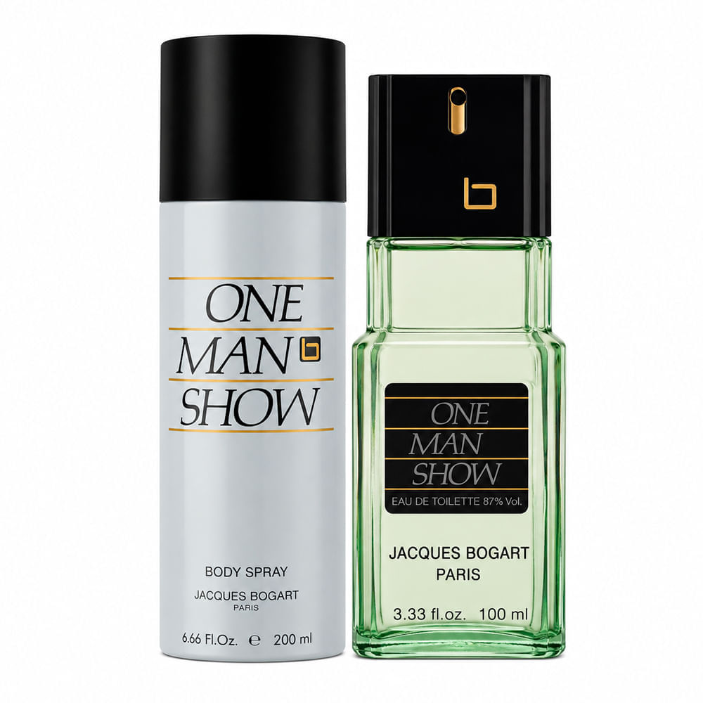 Kit Jacques Bogart One Man Show Masculino Eau de Toilette 100ml + Body Spray 200ml