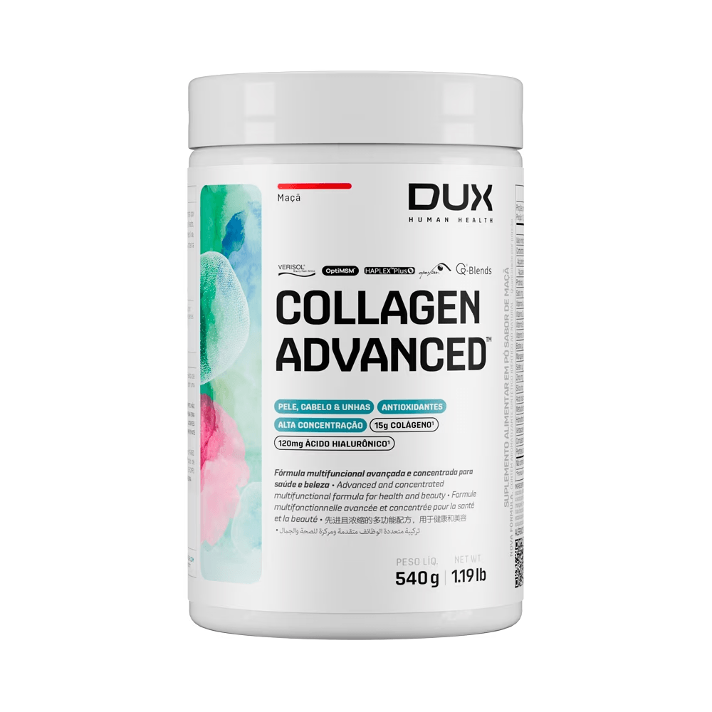 Collagen Advanced Dux Company 540g Sabor Maçã