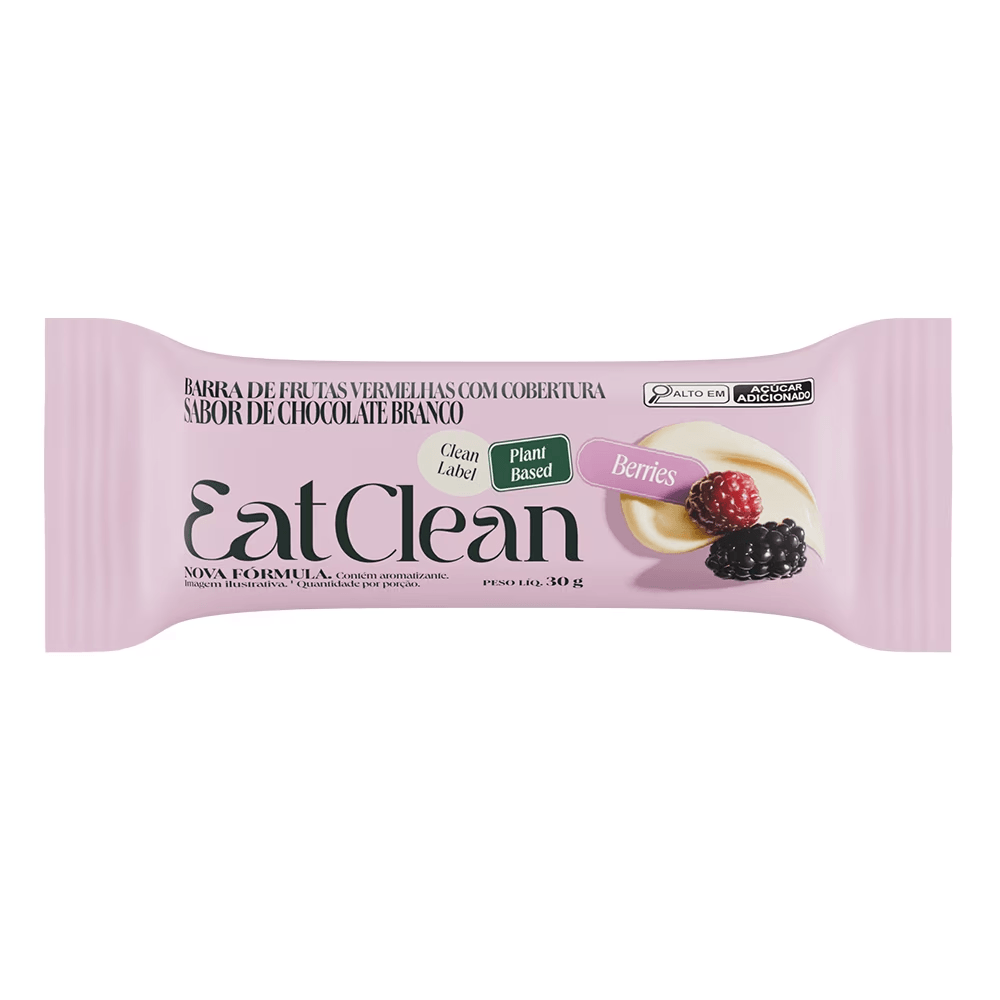 Barrinha De Frutas Eat Clean Dux Company 30g Sabor Frutas Vermelhas: Berries