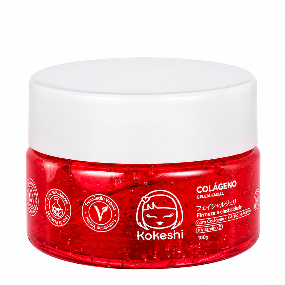Hidratação Facial Geleia Facial de Colágeno Kokeshi 100g