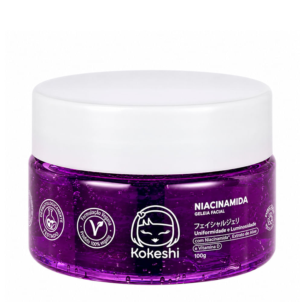Hidratante Facial Geleia Facial de Niacinamida Kokeshi 100g