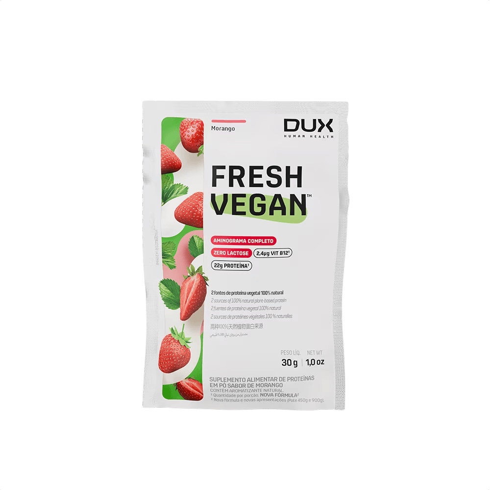 Sachê FreshVegan DUX Company 26g Sabor Morango