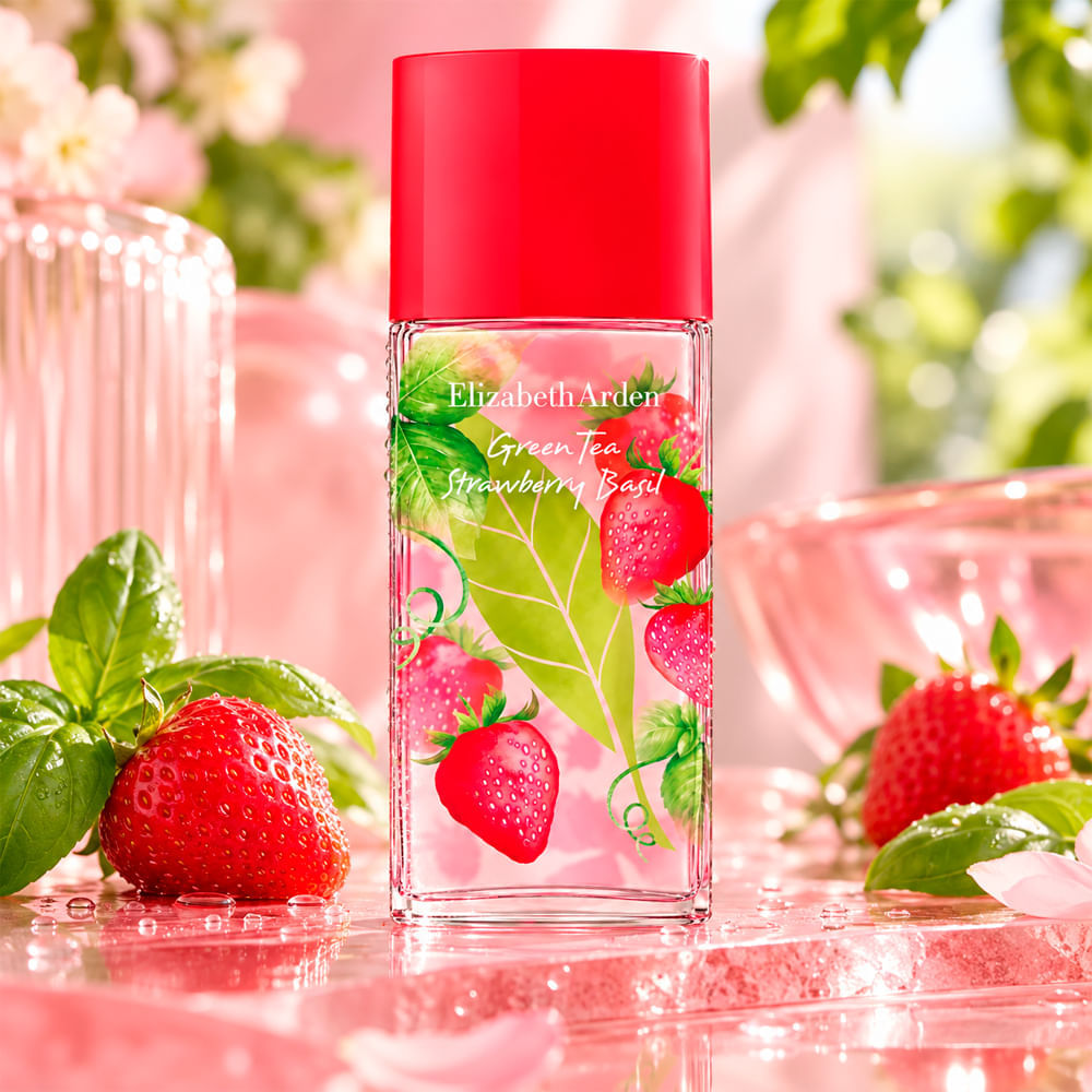 Perfume Feminino Green Tea Strawberry Basil Eau de Toilette Elizabeth Arden 100ml
