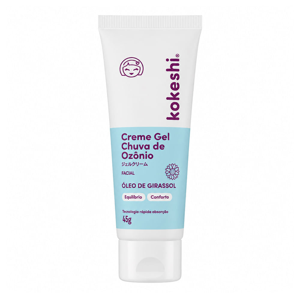 Creme Gel Facial Chuva De Ozônio Kokeshi 45g