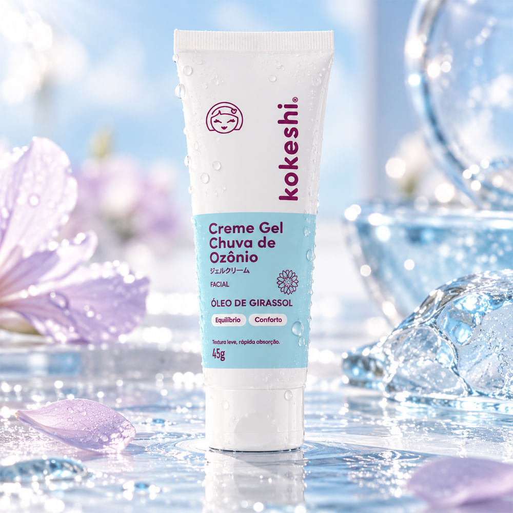 Creme Gel Facial Chuva de Ozônio Kokeshi 45g