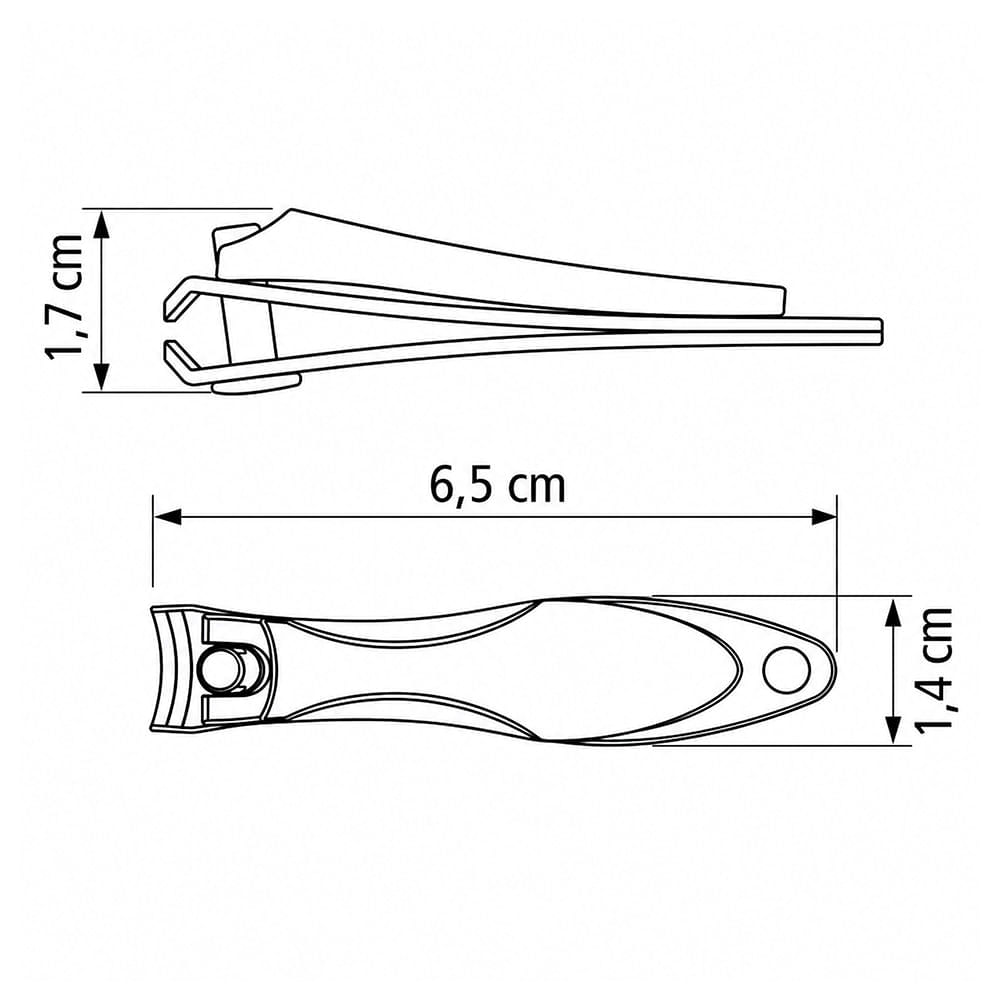 Cortador de Unhas em Aço Inox e Zamak Revestido Tramontina 6,5cm