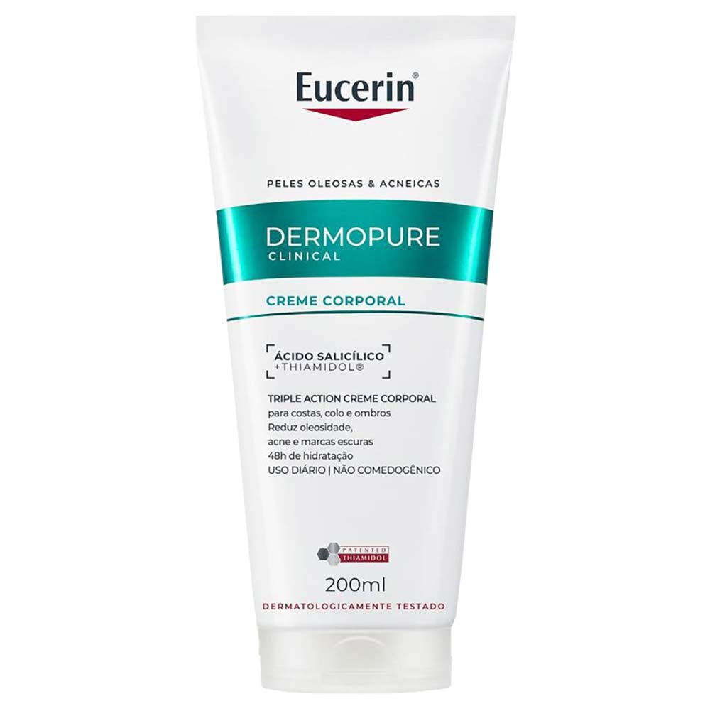 Creme Corporal Efeito Triplo Eucerin Dermopure Oil Control 200ml