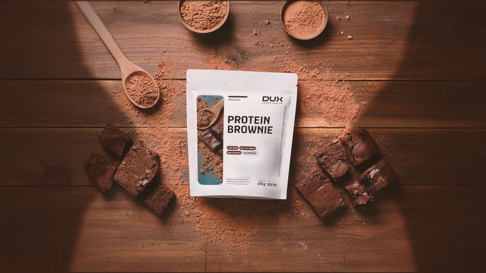 Protein Brownie DUX Company 270g Sabor Chocolate