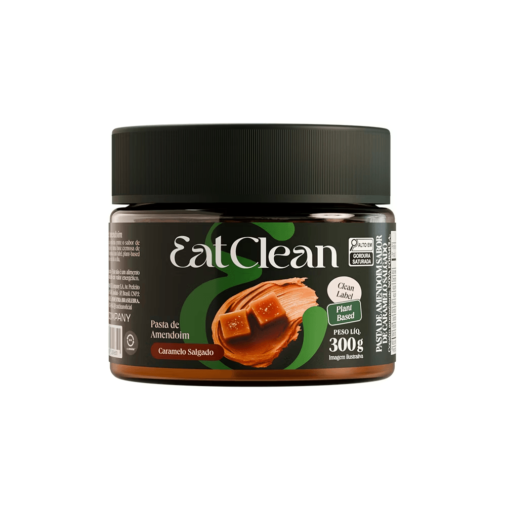 Pasta de Amendoim Eat Clean DUX Company 300g Sabor Salted Caramel