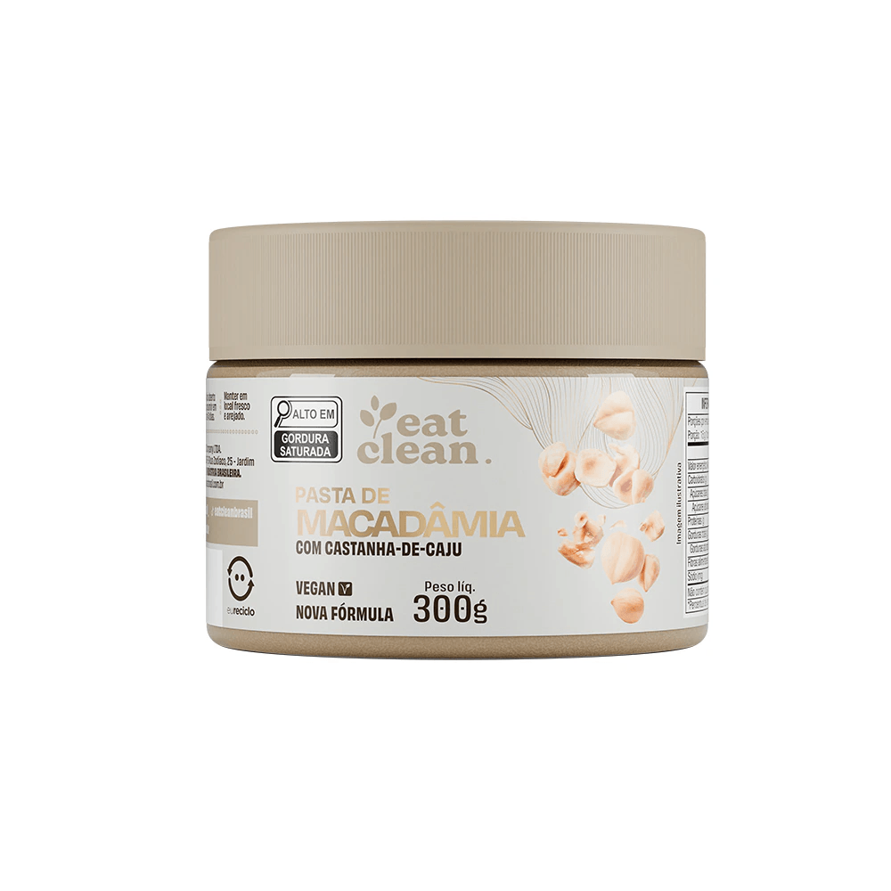 Pasta De Nuts Eat Clean Dux Company 300g Sabor Macadâmia