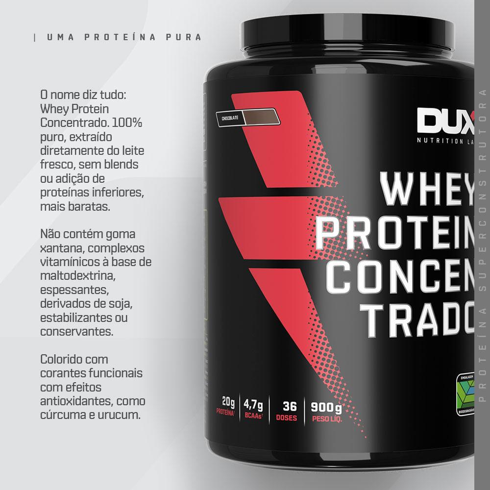 Pote Whey Protein Concentrado Company Dux 450g Sabor Doce de Leite