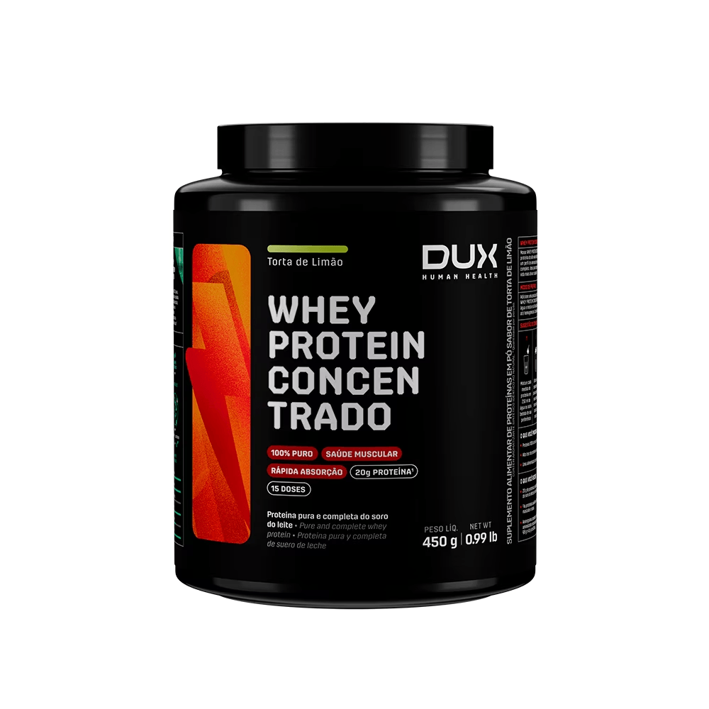 Pote Whey Protein Concentrado Company Dux 450g Sabor Torta De Limão