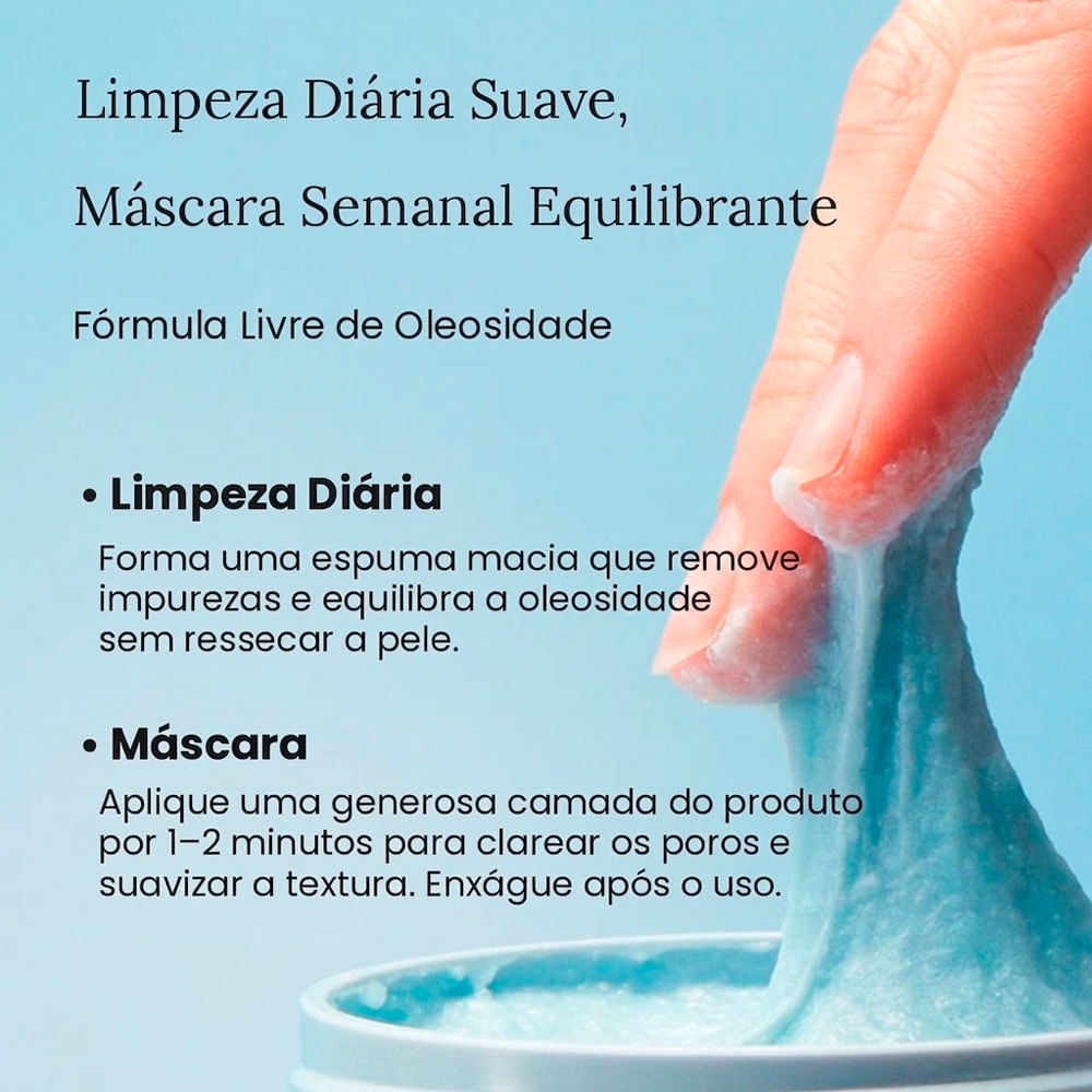 Máscara de Limpeza Facial Rice Mochi Blue Hyssop Arencia 120g