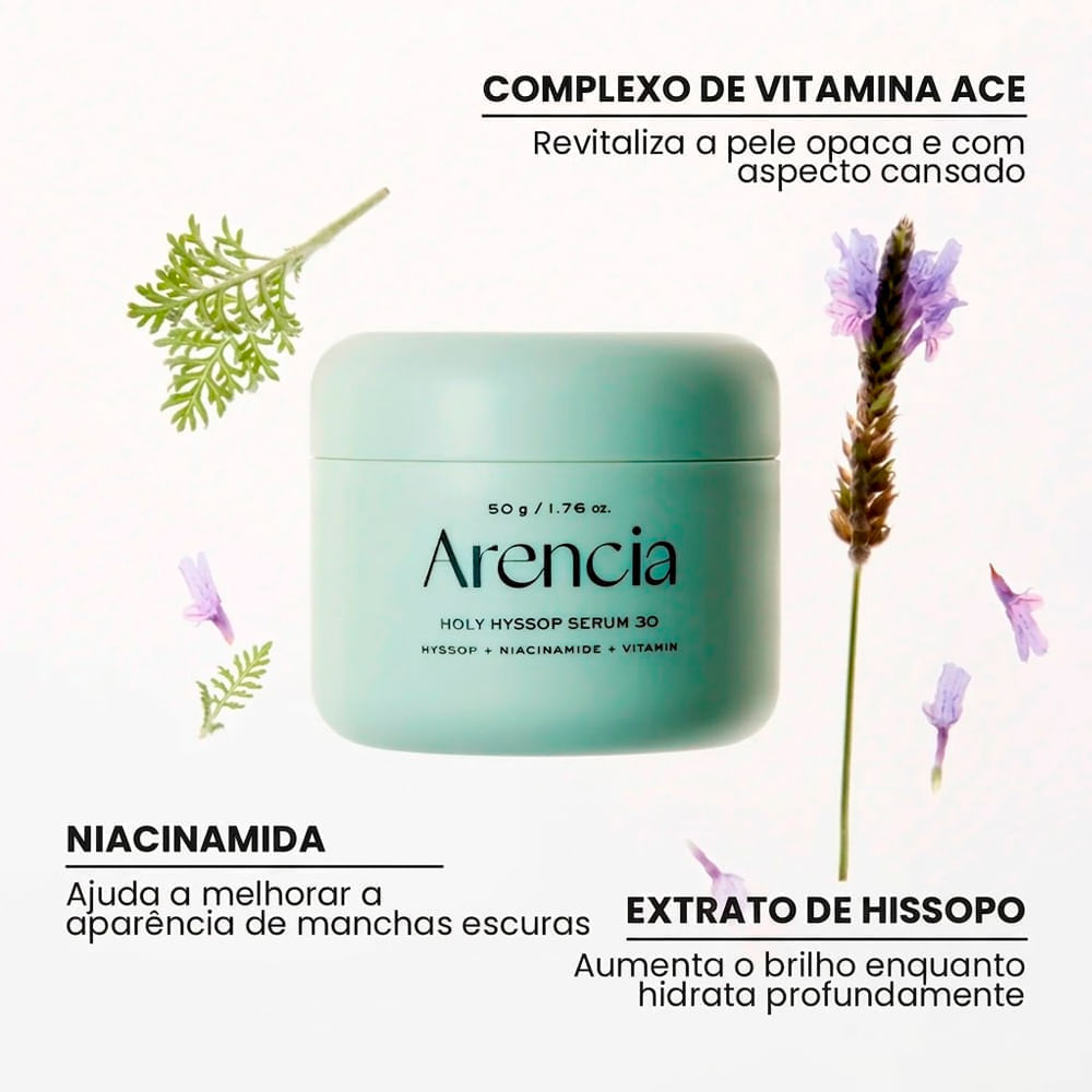 Sérum Facial Holy Hyssop 30 Arencia 50g