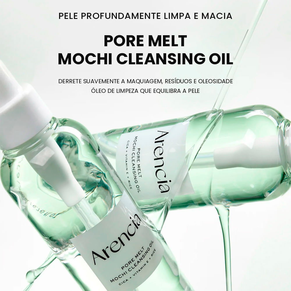 Óleo de Limpeza Facial Pore Melt Mochi Cleansing Oil Arencia 200ml