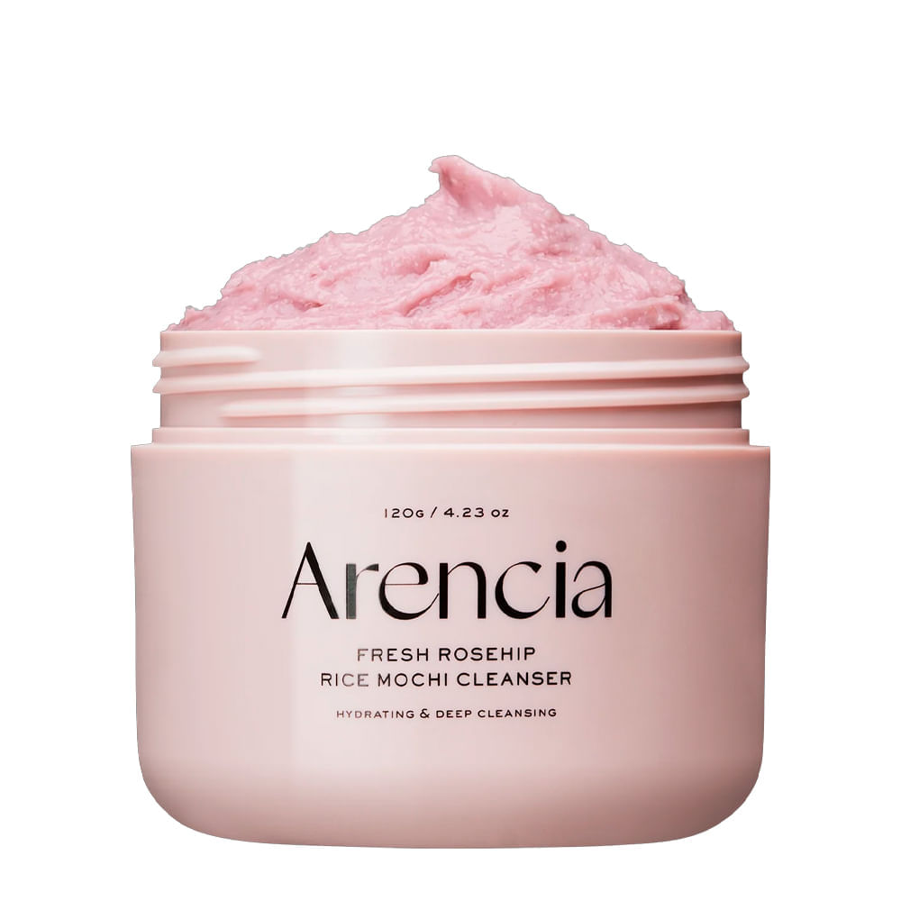 Kit Arencia Facial Rice Mochi Rosehip 120g + Óleo de Limpeza Pore Melt Mochi 200ml