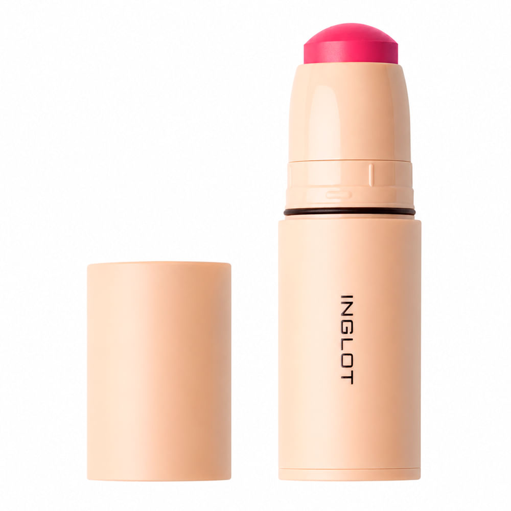 Blush Cremoso em Bastão Inglot Cream Stick Blush Intense Pink 213 6,2g