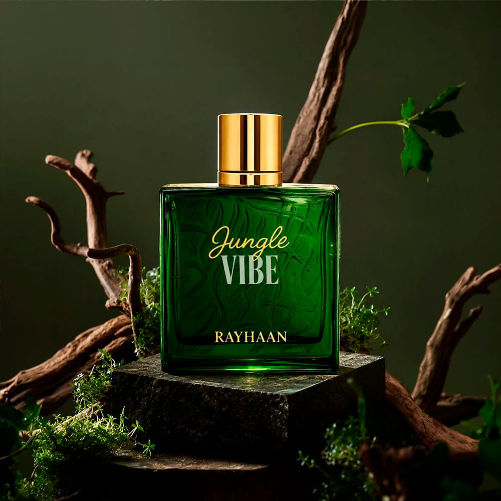 Perfume Árabe Masculino Jungle Vibe Rayhaan Eau de Parfum 100ml