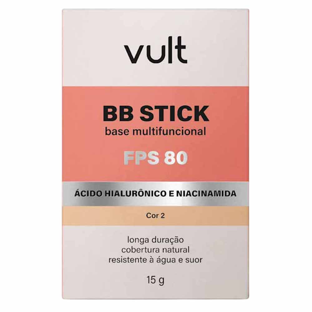 BB Cream em Stick Multifuncional Vult FPS 80 15g FPS 80 Cor 02