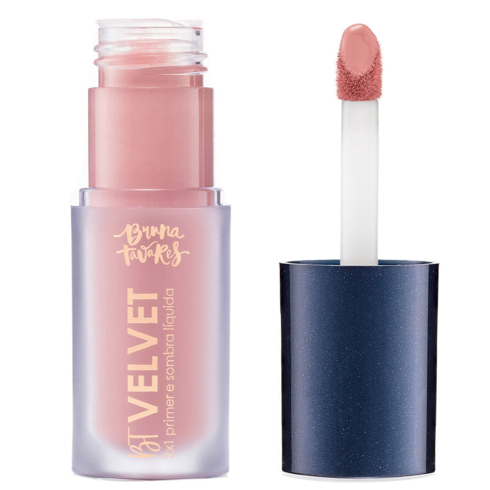 Sombra Líquida e Primer 2x1 BT Velvet Bruna Tavares Tea Rose