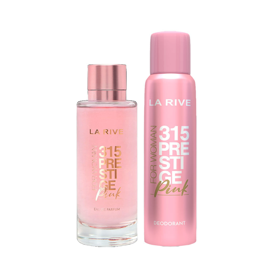 Kit La Rive 315 Prestige Pink Feminino Eau de Parfum 100ml + Desodorante 150ml