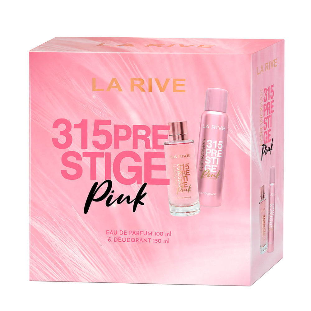 Kit La Rive 315 Prestige Pink Feminino Eau de Parfum 100ml + Desodorante 150ml