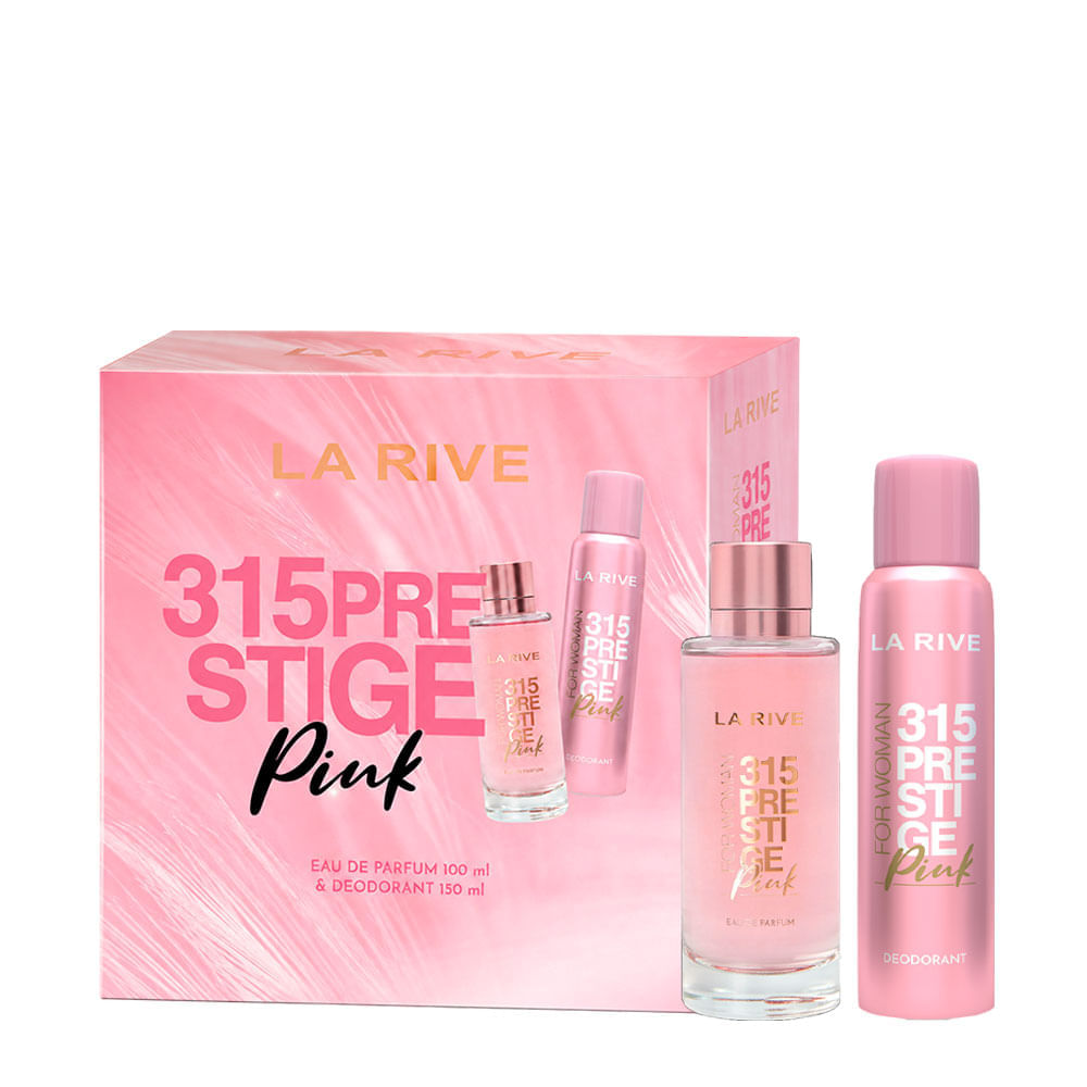Kit La Rive 315 Prestige Pink Feminino Eau de Parfum 100ml + Desodorante 150ml