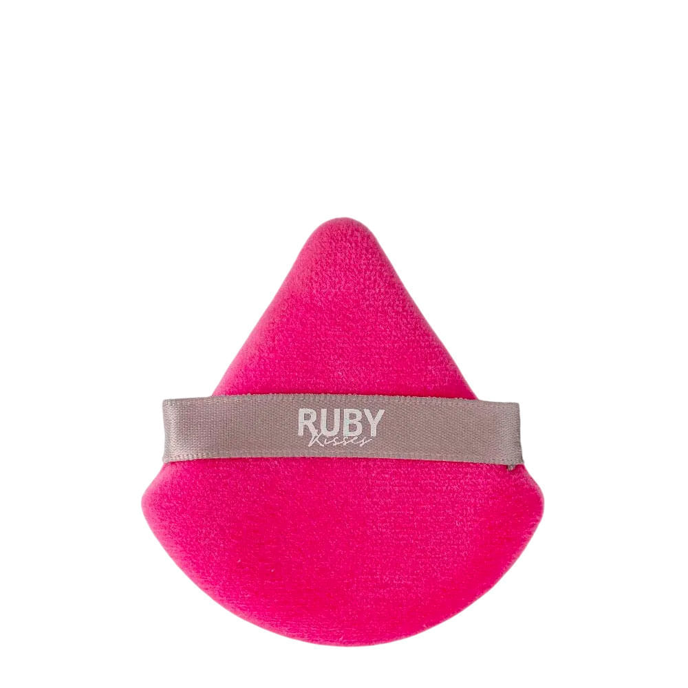 Esponja Puff Para Pó Triangular  Ruby Kisses 1 Unidade