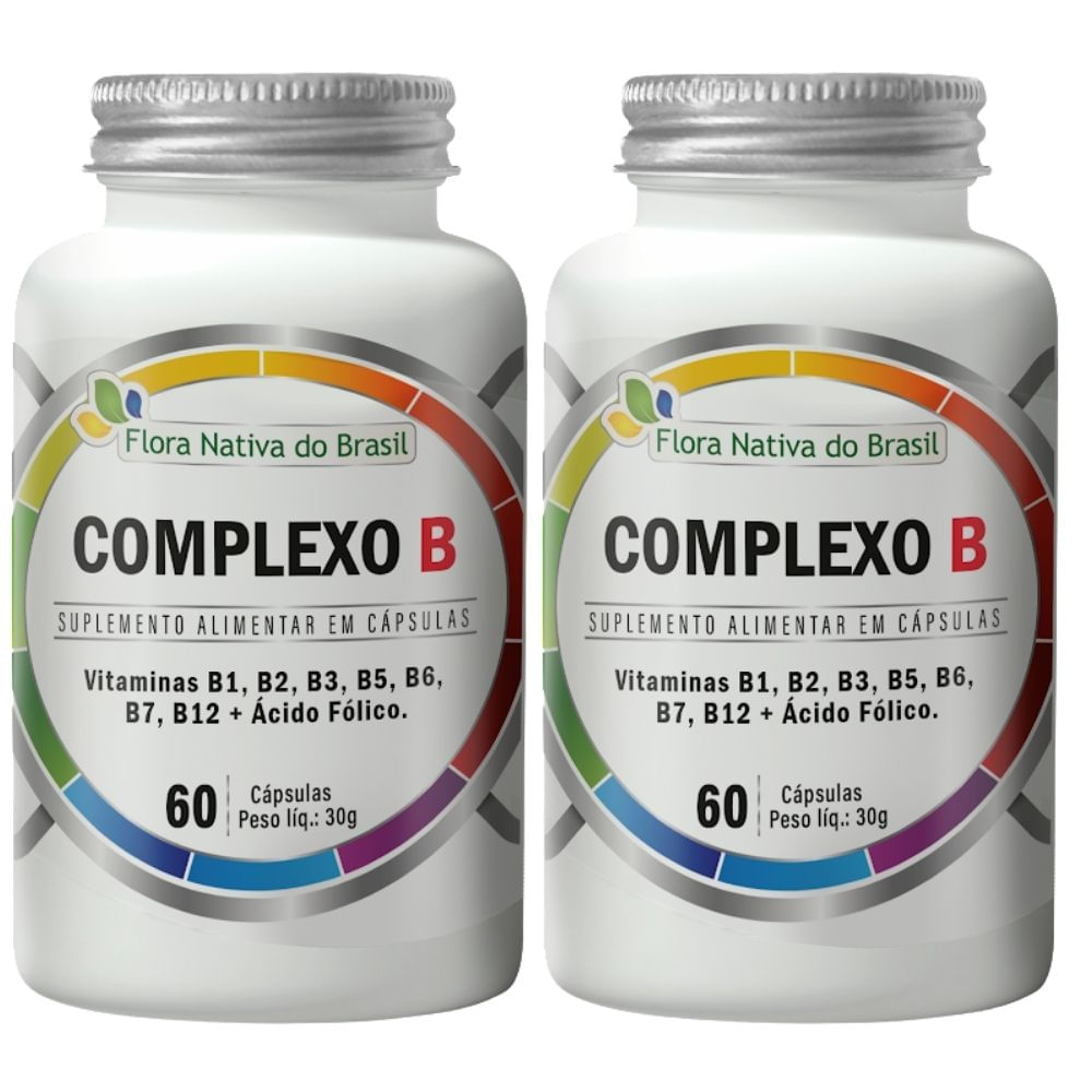 Kit 2 Complexo B Flora Nativa 60 Cápsulas