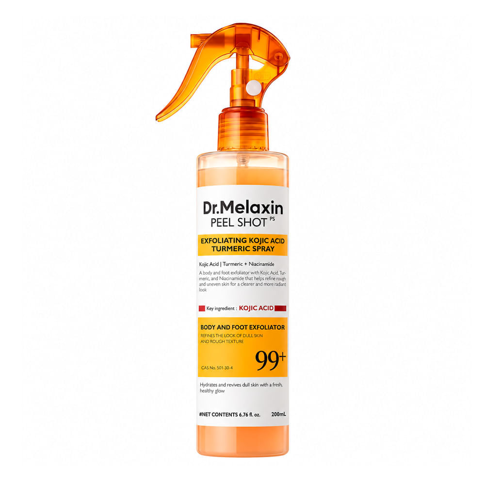 Esfoliante Corporal Em Spray Peel Shot Exfoliating Kojic Acid Turmeric Dr. Melaxin 200ml
