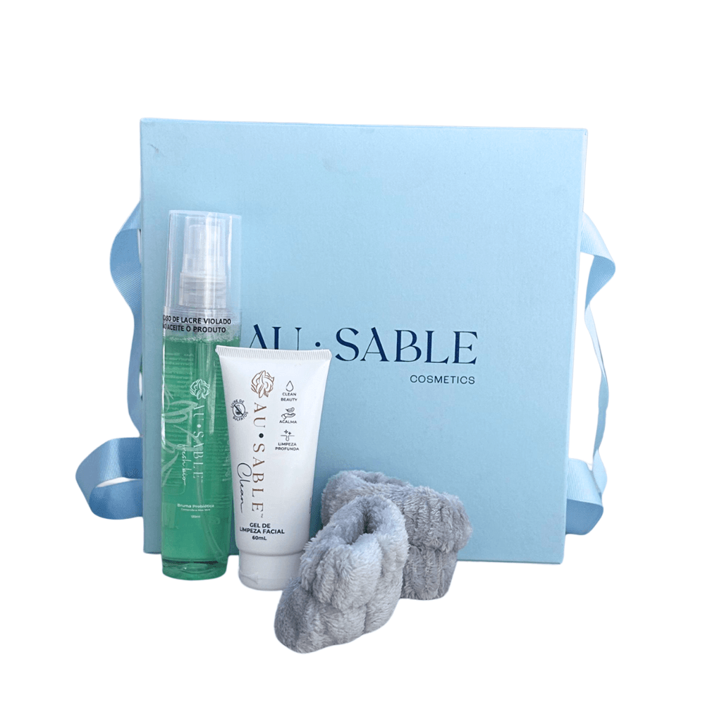 Kit Pure Skin Au Sable Cosmetics Clean + Fresh.Bio + Pulseiras Absorventes de Skincare