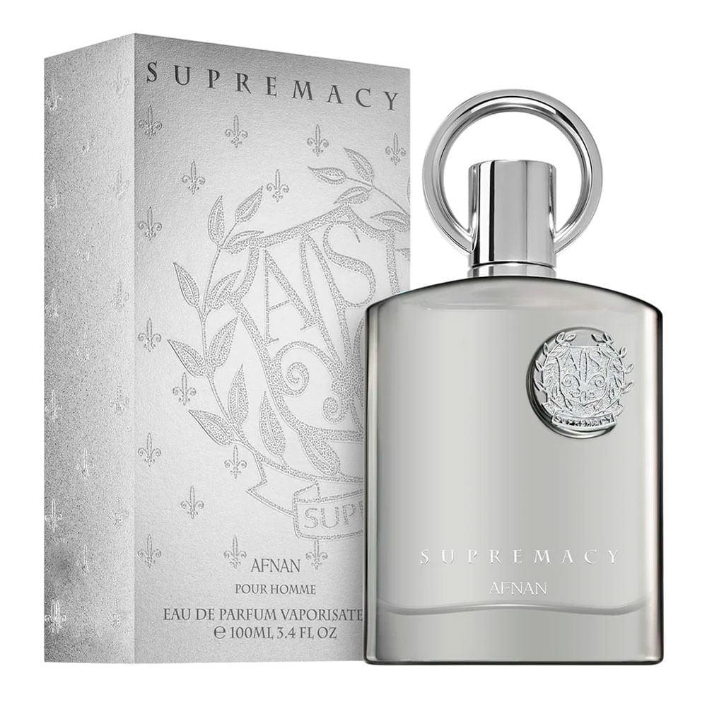 Perfume Árabe Masculino Supremacy Silver Afnan Eau de Parfum 100ml