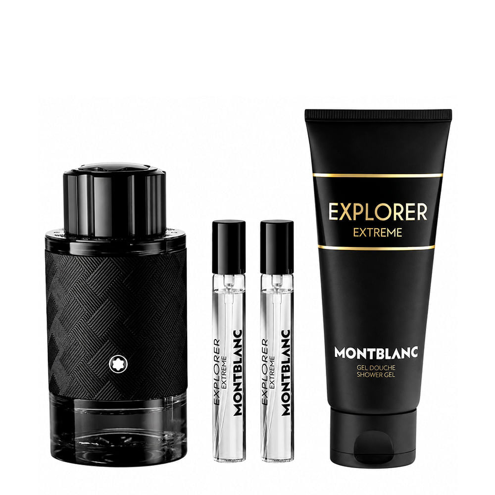Kit Montblanc Explorer Extreme Masculino Parfum 100ml + 2x 7,5ml + Shower Gel 100ml