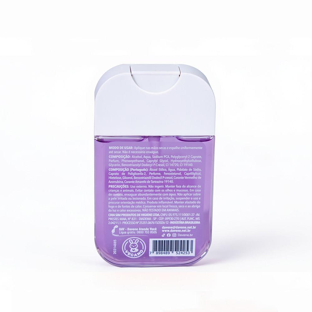 Higienizador de Mãos Spray La Fruta Uva Roxa Davene 55ml