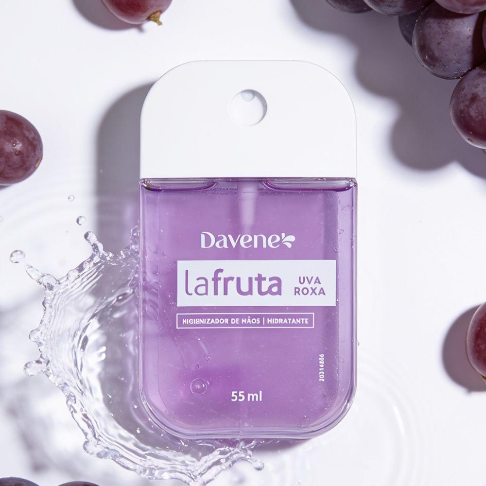 Higienizador de Mãos Spray La Fruta Uva Roxa Davene 55ml
