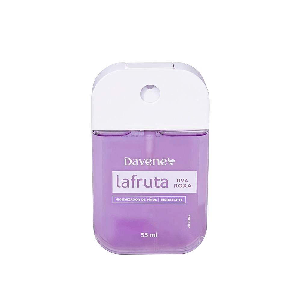Higienizador de Mãos Spray La Fruta Uva Roxa Davene 55ml